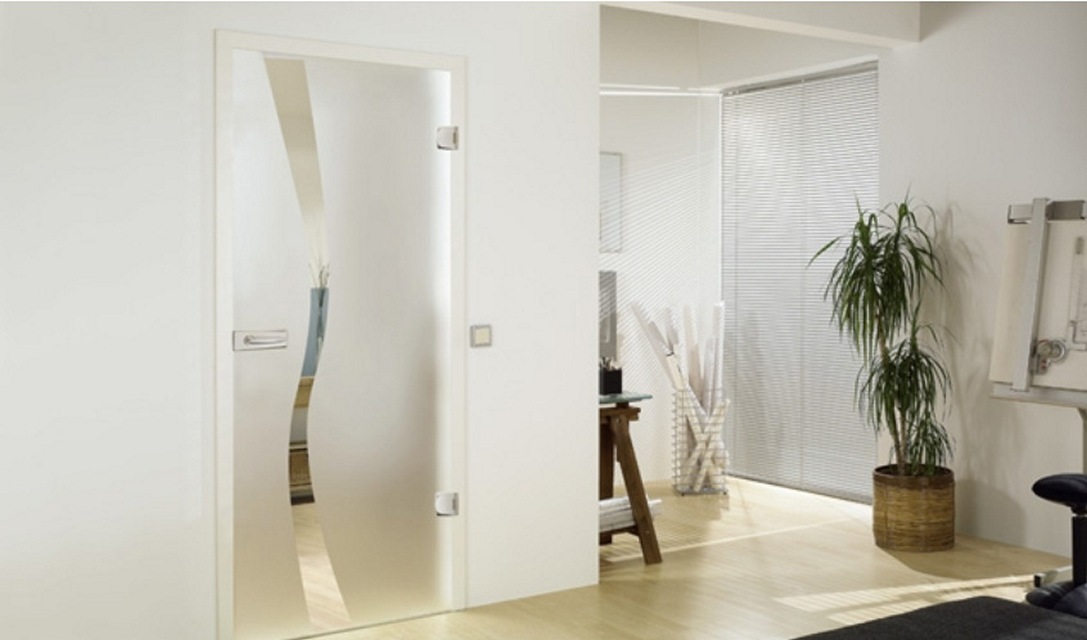 Wave type 8 glass door